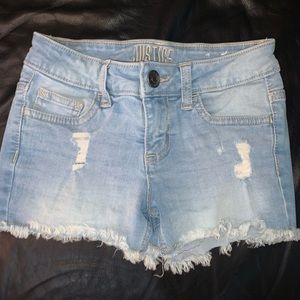 Justice Girls Jean Shorts, size 10